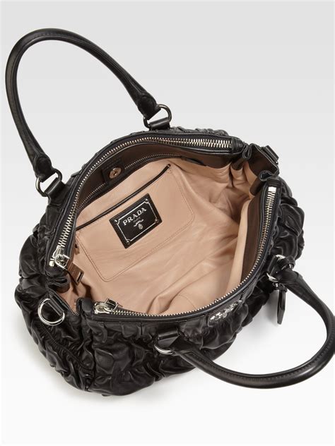 prada lambskin ruched bag|antique prada handbags.